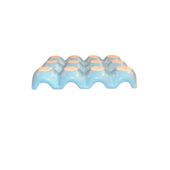 5” x 7”, light aqua blue dozen egg counter tray - Picture 7 of 14
